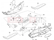 PIAGGIO X Evo 125 Central cover - Footrests