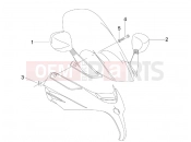 PIAGGIO X Evo 125 Driving mirror/s