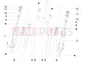 PIAGGIO X Evo 125 Fork's components (Escorts)