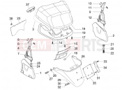 PIAGGIO X Evo 400 Rear cover - Splash guard