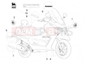 Plates - Emblems - Piaggio X Evo 400 2009