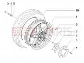 Rear wheel - Piaggio X Evo 400 2009
