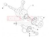 Crankshaft - Piaggio X Evo 400 2010