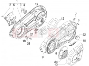 Crankcase cover - Crankcase cooling - Piaggio X Evo 400 2011