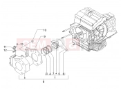 Cylinder-piston-wrist pin unit - Piaggio X Evo 400 2011