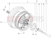 Front wheel - Piaggio X Evo 400 2011