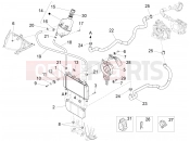 Cooling system - Piaggio X10 125 4V I.E. 2014
