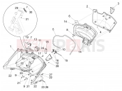 PIAGGIO X10 125 4V I.E. Front glove-box - Knee-guard panel