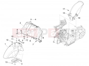 PIAGGIO X10 125 4V I.E. Wheel huosing - Mudguard