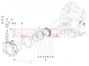 PIAGGIO X10 500 4V I.E. Cylinder-piston-wrist pin unit