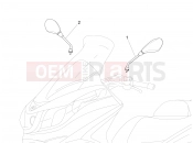 PIAGGIO X10 500 4V I.E. Driving mirror/s