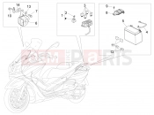 PIAGGIO X10 500 4V I.E. Remote control switches - Battery - Horn