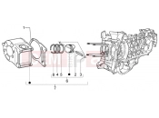 PIAGGIO CYLINDER-PISTON-WRIST PIN, ASSY