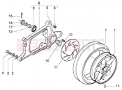 PIAGGIO REAR WHEEL