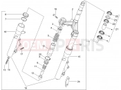 PIAGGIO X8 200 Fork/steering tube - Steering bearing unit