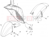 PIAGGIO X8 200 Wheel huosing - Mudguard