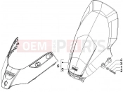 szélvédő plexi - Piaggio X8 200 2007