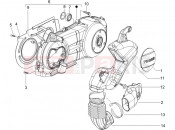 PIAGGIO X8 250 ie Crankcase cover - Crankcase cooling