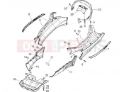 PIAGGIO X8 250 ie Side cover - Spoiler
