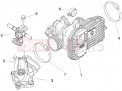 PIAGGIO X8 250 ie Throttle body - Injector - Induction joint
