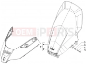 PIAGGIO X8 250 ie Windshield - Glass