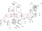 Brakes pipes - Calipers - Piaggio X8 250 ie 2007
