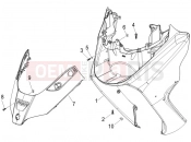 Front shield - Piaggio X8 250 ie 2008