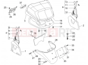 Rear cover - Splash guard - Piaggio X8 250 ie 2008