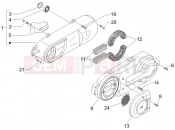 PIAGGIO X8 400 ie Crankcase cover - Crankcase cooling