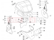 PIAGGIO X8 400 ie Rear cover - Splash guard