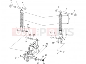 PIAGGIO X9 125 Evolution Rear suspension - Shock absorber/s