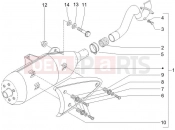 PIAGGIO X9 125 Evolution Silencer