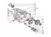 PIAGGIO Rear wheel shaft