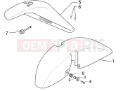 PIAGGIO Front and rear mudguard