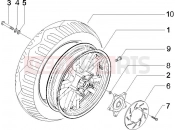 PIAGGIO X9 500 Evolution ABS hátsó kerék