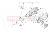 PIAGGIO X9 500 Evolution Crankcase cover - Crankcase cooling