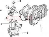 PIAGGIO X9 500 Evolution Throttle body - Injector - Induction joint