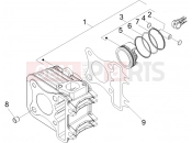 PIAGGIO Zip 100 4T Cylinder-piston-wrist pin unit