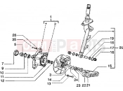 PIAGGIO Steering column-disc brake