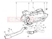 PIAGGIO Zip 50 4T Crankcase cover - Crankcase cooling