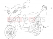 PIAGGIO Zip 50 4T kezelőszervek - akkumulátor