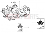 PIAGGIO Zip 50 SP Engine, assembly