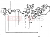 PIAGGIO Zip 50 2T Catalyzed Cylinder-piston-wrist pin, assy