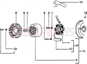 PIAGGIO Zip 50 2T Catalyzed Flywheel magneto