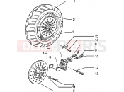 PIAGGIO Zip 50 2T Catalyzed Front wheel-brake caliper