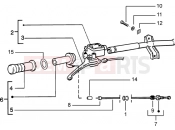 PIAGGIO Zip 50 2T Catalyzed Handlebars component parts