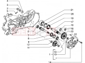 PIAGGIO Rear wheel shaft