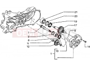 PIAGGIO Zip SP 50 Rear wheel shaft