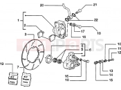 PIAGGIO Brake caliper - Brake disc