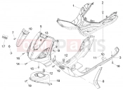 PIAGGIO Front shield-foot board-spoiler